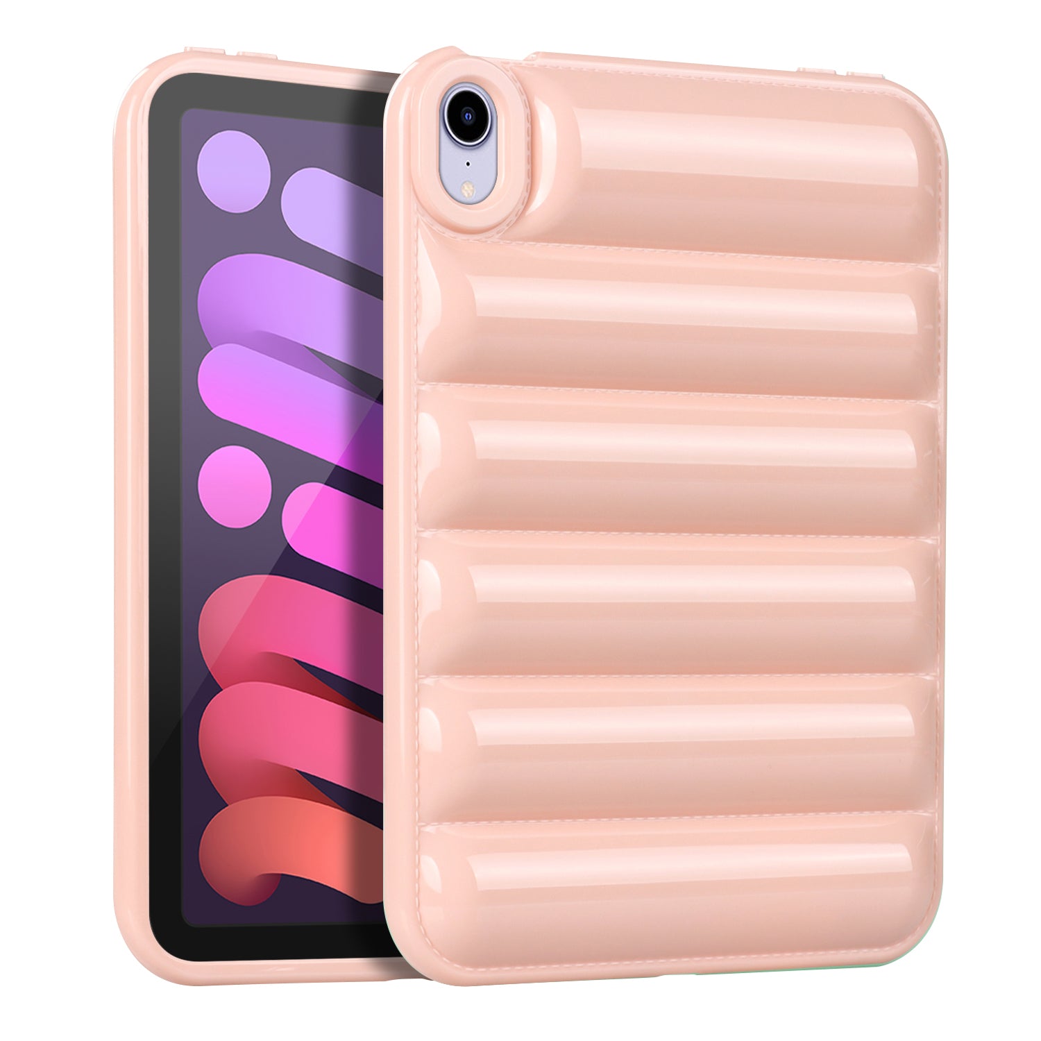 For iPad mini (2021) Candy Color Down Jacket Shockproof Back Case Soft TPU Tablet Cover For iPad mini (2021) Candy Color Down Jacket Shockproof Back Case Soft TPU Tablet Cover